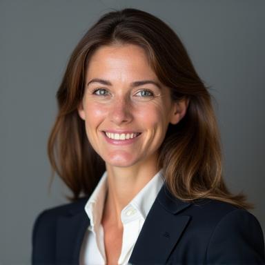 A professional corporate headshot.